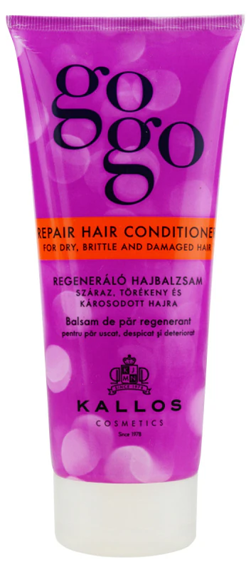 Pachet Reparator Kallos GOGO pentru regenerare pentru par uscat, deteriorat, si fragil-Sampon+Balsam+Masca [2]