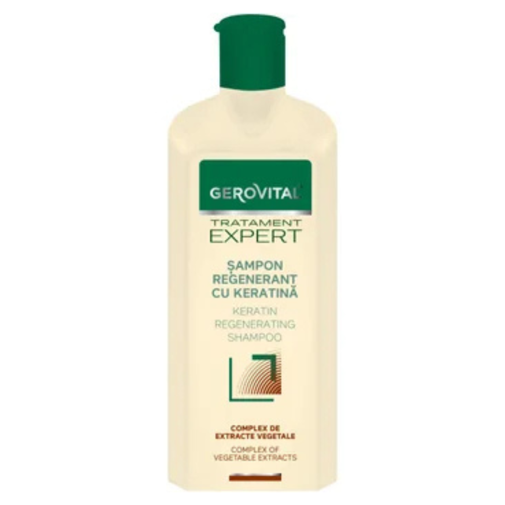 Sampon regenerant cu keratina Tratament Expert, 400ml, Gerovital [1]
