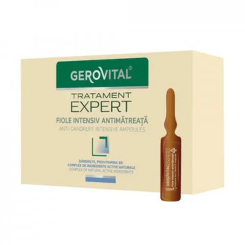 Tratamente par - Fiole intensiv antimatreata Tratament Expert, 10 fiole x 10ml, Gerovital