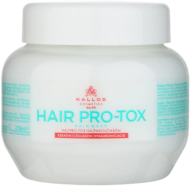 Masti - Kallos Hair Pro-Tox Masca Pentru Par Deteriorat cu ulei de cocos, acid hialuronic si colagen 275ml