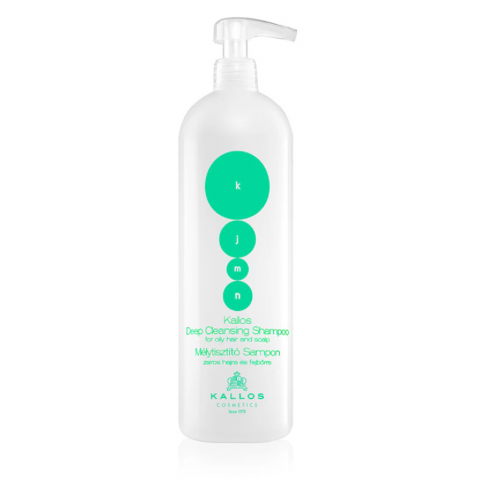 Sampoane - Kallos KJMN Professional Sampon Curatarea Profunda A Scalpului Pentru Par Si Scalp Gras Deep Cleansing 1000ml