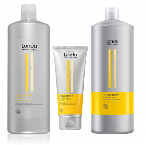 Pachet Reparator Londa Professional Visible Repair Sampon1L+Balsam1L+Masca200ml [0]