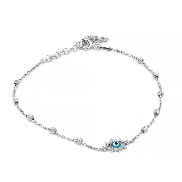 BRATARA DIN ARGINT GLAMOUR BLUE EYE [1]