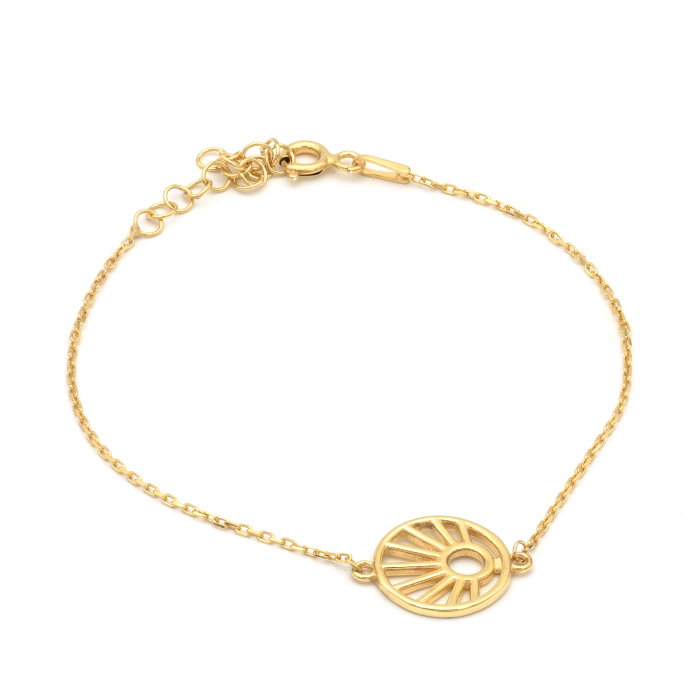 BRATARA DIN ARGINT GOLD SUN [1]