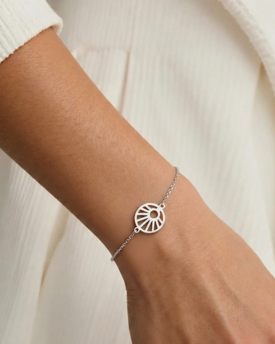 BRATARA DIN ARGINT SILVER SUN [2]