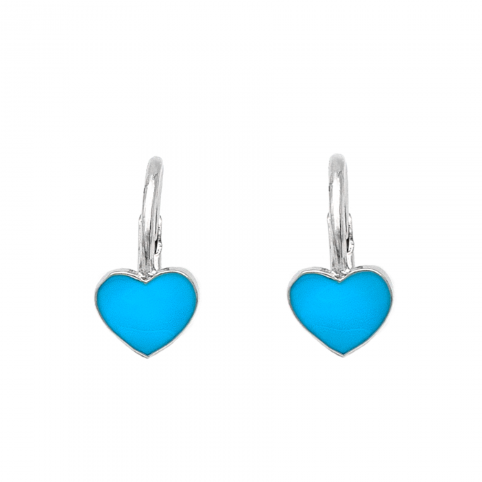 CERCEI DIN ARGINT COPII BLUE HEARTS [1]
