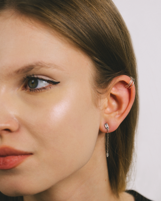 CERCEI DIN ARGINT LONG CHAIN [2]