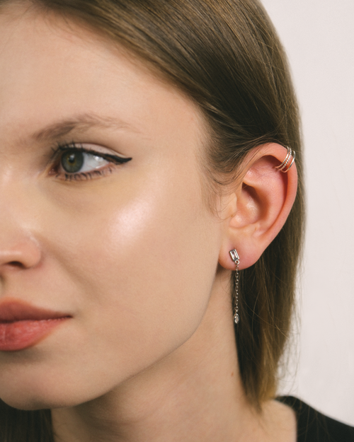 CERCEI DIN ARGINT LONG CHAIN [2]