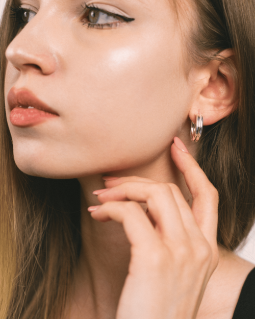 CERCEI DIN ARGINT SIMPLE HOOP [2]