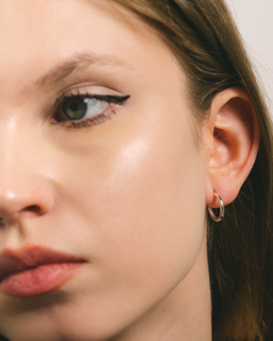 CERCEI DIN ARGINT SIMPLE HOOPS [2]