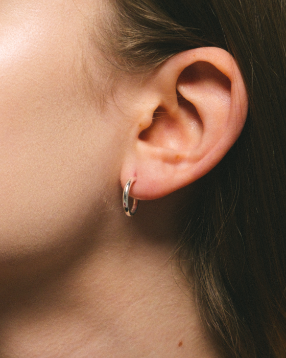 CERCEI DIN ARGINT SIMPLE HOOPS [3]