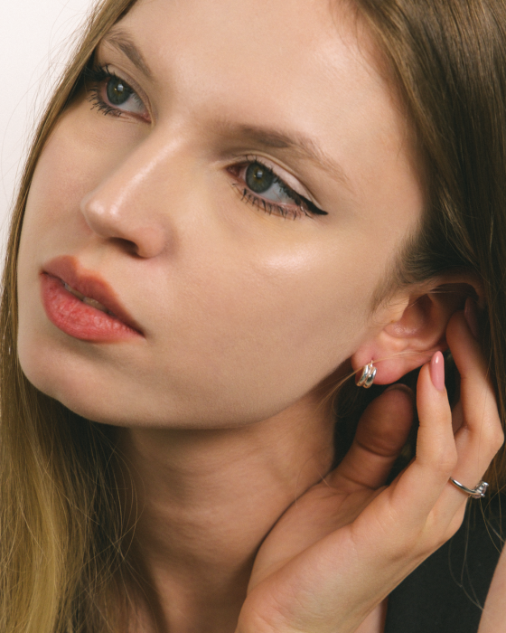 CERCEI DIN ARGINT SMALL HOOPS [2]