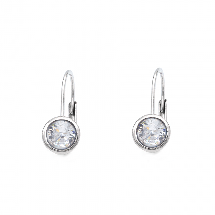 CERCEI DIN ARGINT WHITE STONE [1]