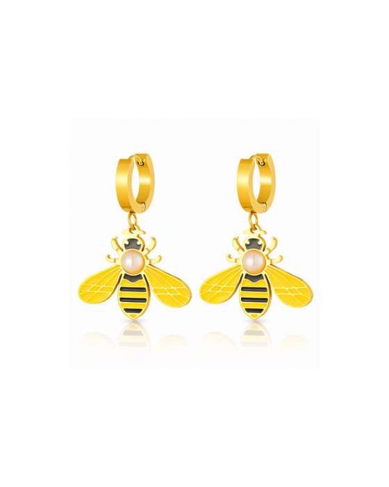 CERCEI PLACATI CU AUR BEES [3]