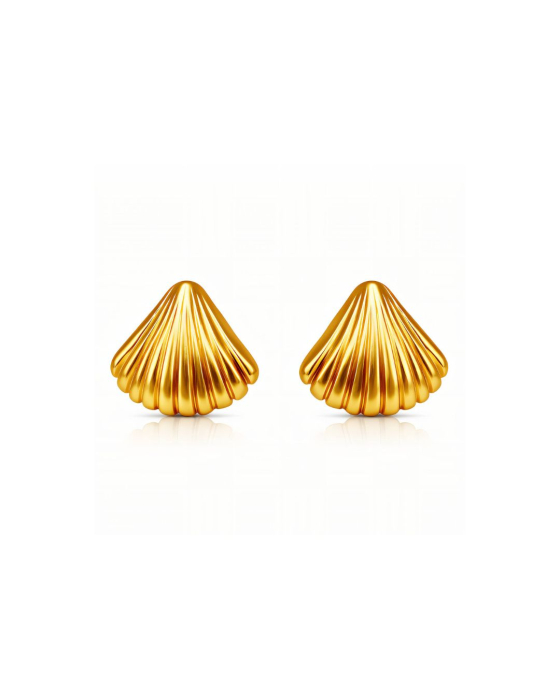 CERCEI PLACATI CU AUR TINY SHELL [4]