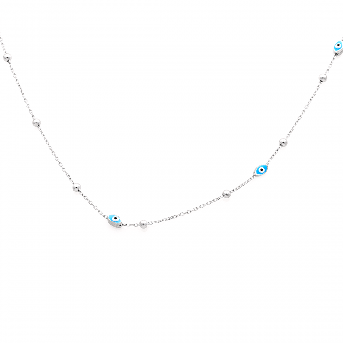 COLIER DIN ARGINT BLUE EYES [2]