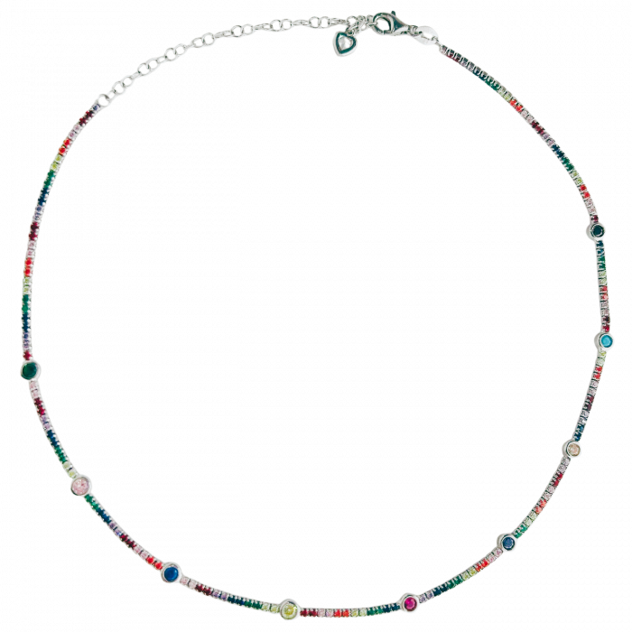 COLIER DIN ARGINT CHOKER TENNIS [1]