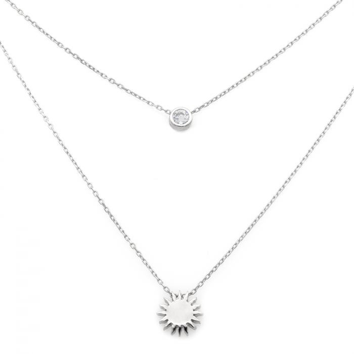 COLIER DIN ARGINT CRYSTAL AND SUN [1]