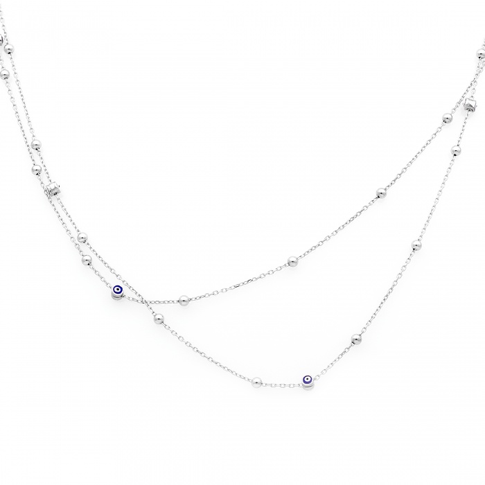 COLIER DIN ARGINT DOUBLE BEADS [2]