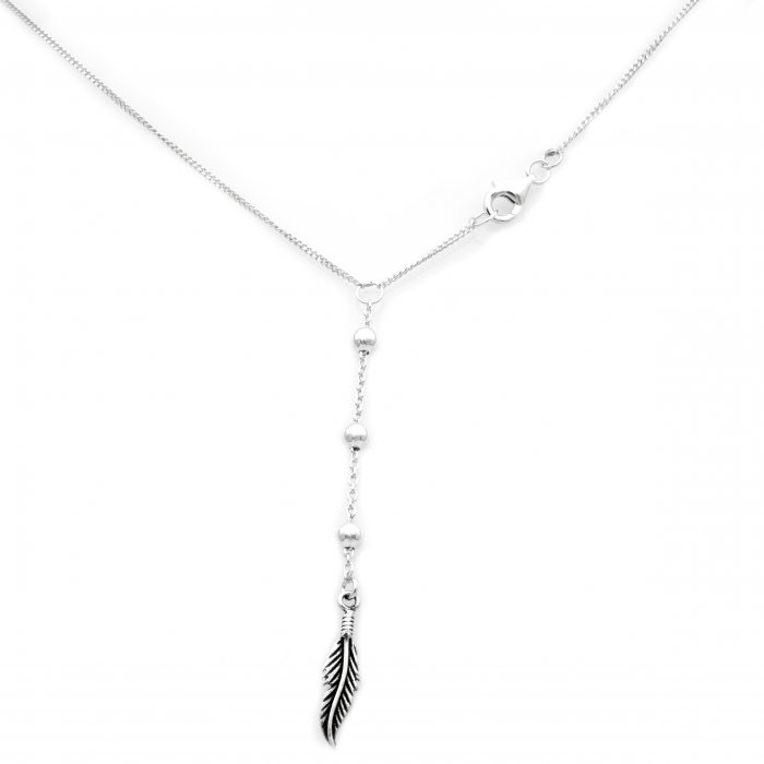 COLIER DIN ARGINT FEATHER [1]