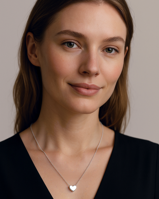 COLIER DIN ARGINT SIMPLE HEART [2]