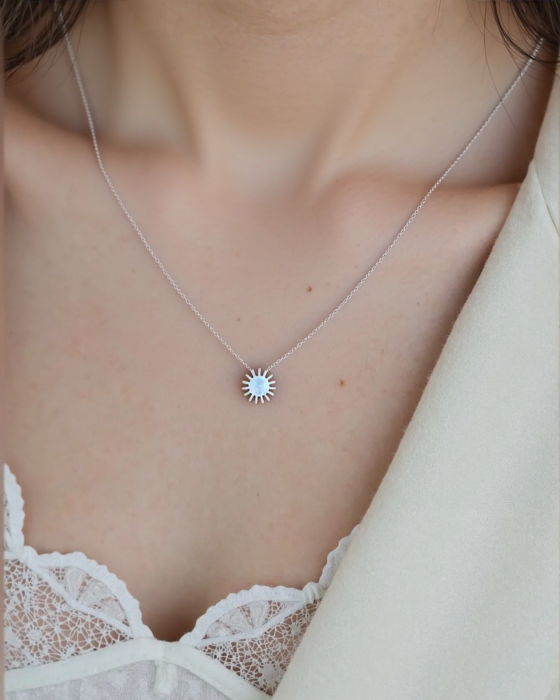COLIER DIN ARGINT TINY SUN [2]