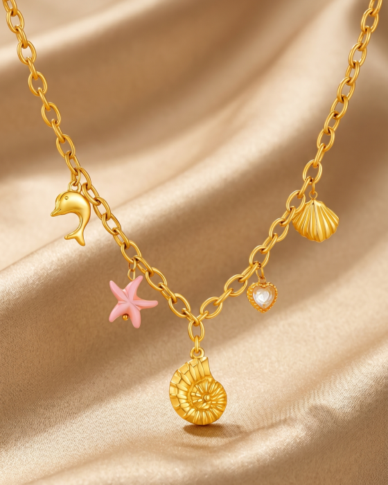 COLIER PLACAT CU AUR SEASHELL [3]