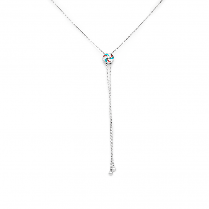 COLIER REGLABIL DIN ARGINT COLORED WHEEL 6 [1]