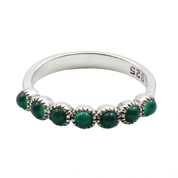 INEL DIN ARGINT GREEN BEADS [1]