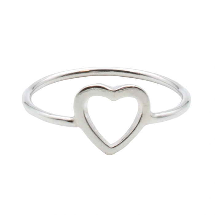 INEL DIN ARGINT MINIMALIST HEART [1]