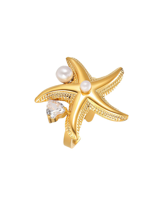 NEL REGLABIL PLACAT CU AUR STARFISH [3]