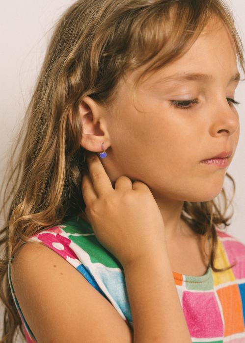 SET DIN ARGINT COPII PURPLE HEART [2]