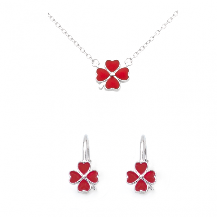 SET DIN ARGINT COPII RED CLOVERS [1]