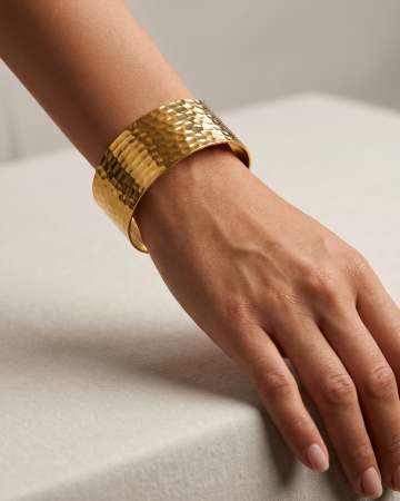 BRĂȚARĂ BANGLE PLACATĂ CU AUR ESSENTIAL [1]