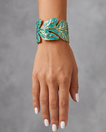 BRĂȚARĂ BANGLE PLACATĂ CU AUR STATEMENT [1]
