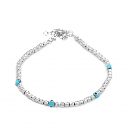 BRATARI - BRATARA DIN ARGINT BEADS AND EYES