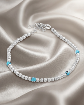 BRATARI - BRATARA DIN ARGINT BEADS AND EYES