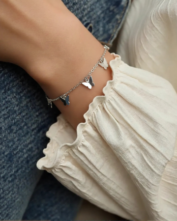 BRATARA DIN ARGINT BUTTERFLIES [1]
