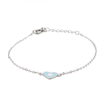 COPII - BRATARA DIN ARGINT COPII SINGLE HEART