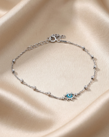 BRATARI - BRATARA DIN ARGINT GLAMOUR BLUE EYE