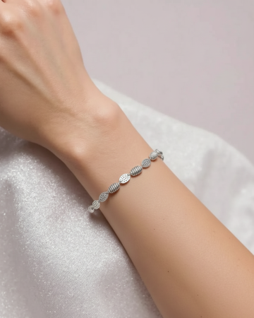 BRATARA DIN ARGINT SHINY ROUNDS [1]