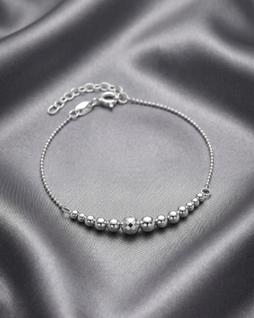 BRATARI - BRATARA DIN ARGINT SIMPLE BEADS