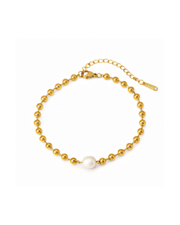 BRĂȚARĂ PLACATĂ CU AUR PEARL & BEADS [2]