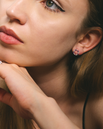 CERCEI DIN ARGINT AURII RAINBOW CIRCLE [1]