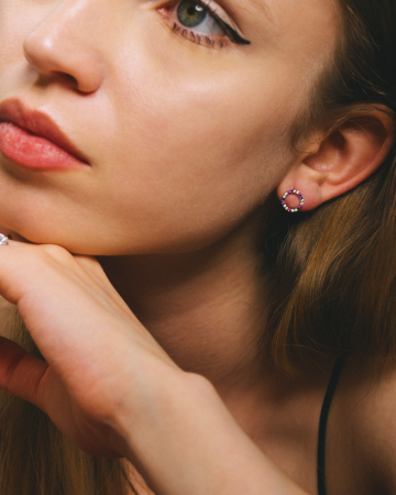 CERCEI DIN ARGINT AURII RAINBOW CIRCLE [1]