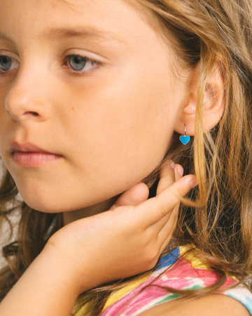 CERCEI DIN ARGINT COPII BLUE HEARTS [1]