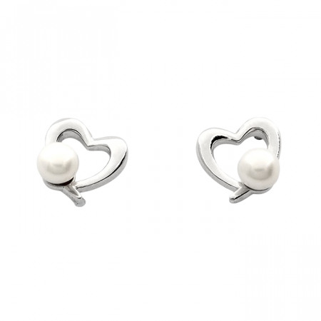 CERCEI - CERCEI DIN ARGINT PEARL HEART