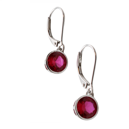 CERCEI - CERCEI DIN ARGINT RED STONES