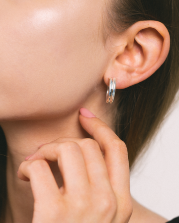 CERCEI DIN ARGINT SIMPLE HOOP [2]