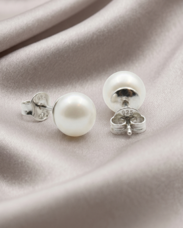 CERCEI - CERCEI DIN ARGINT SIMPLE PEARL